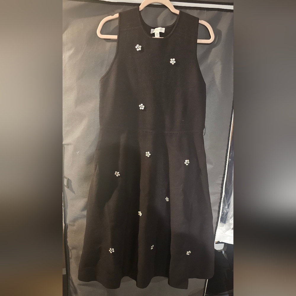 Free Assembly Black Sleeveless Sweater Dress